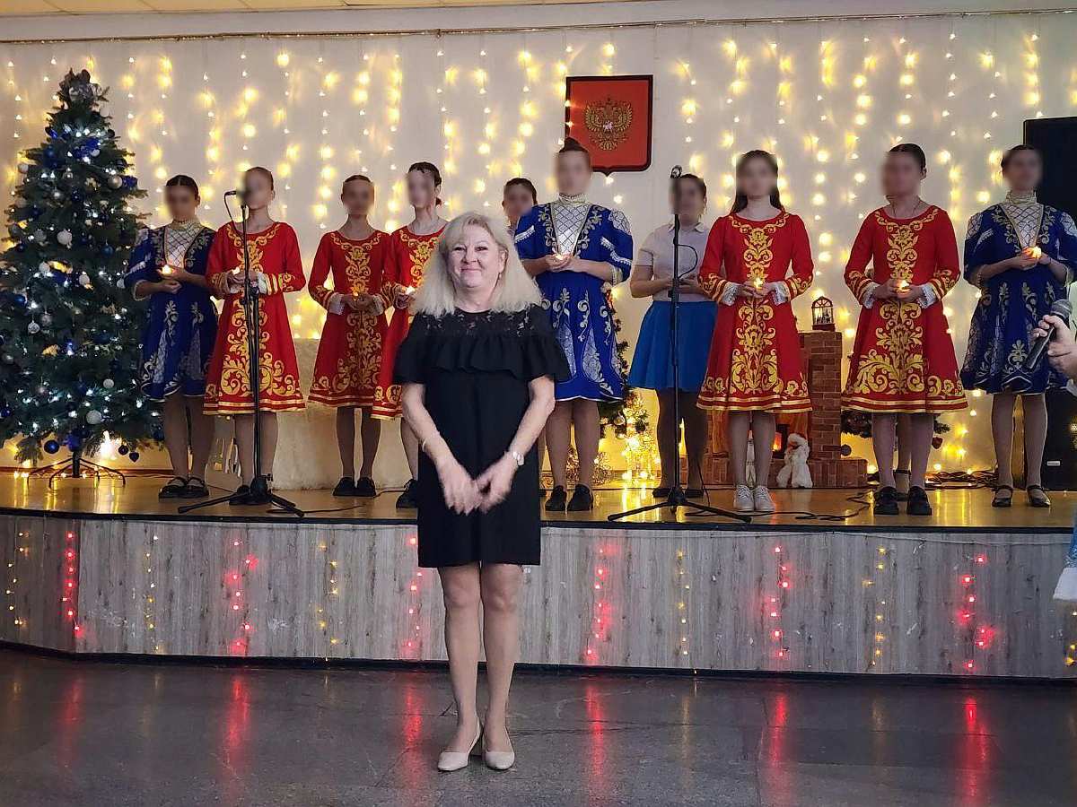 Мая Горячева на новорічному концерті у Генічеську